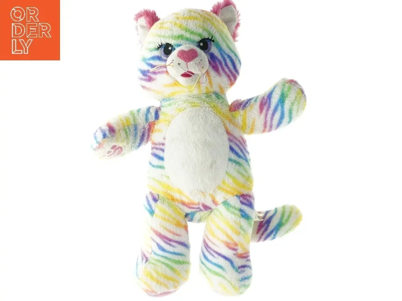 Billede 1 - Tøjdyr med stribet mønster (str. 40 cm)