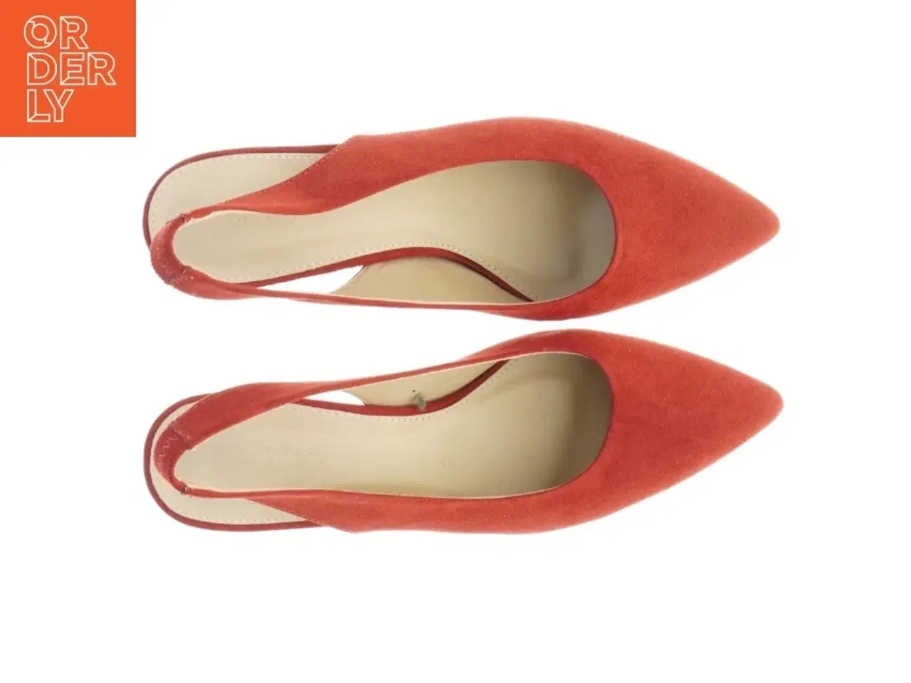 Billede 3 - Røde ruskindspumps (str. 38)