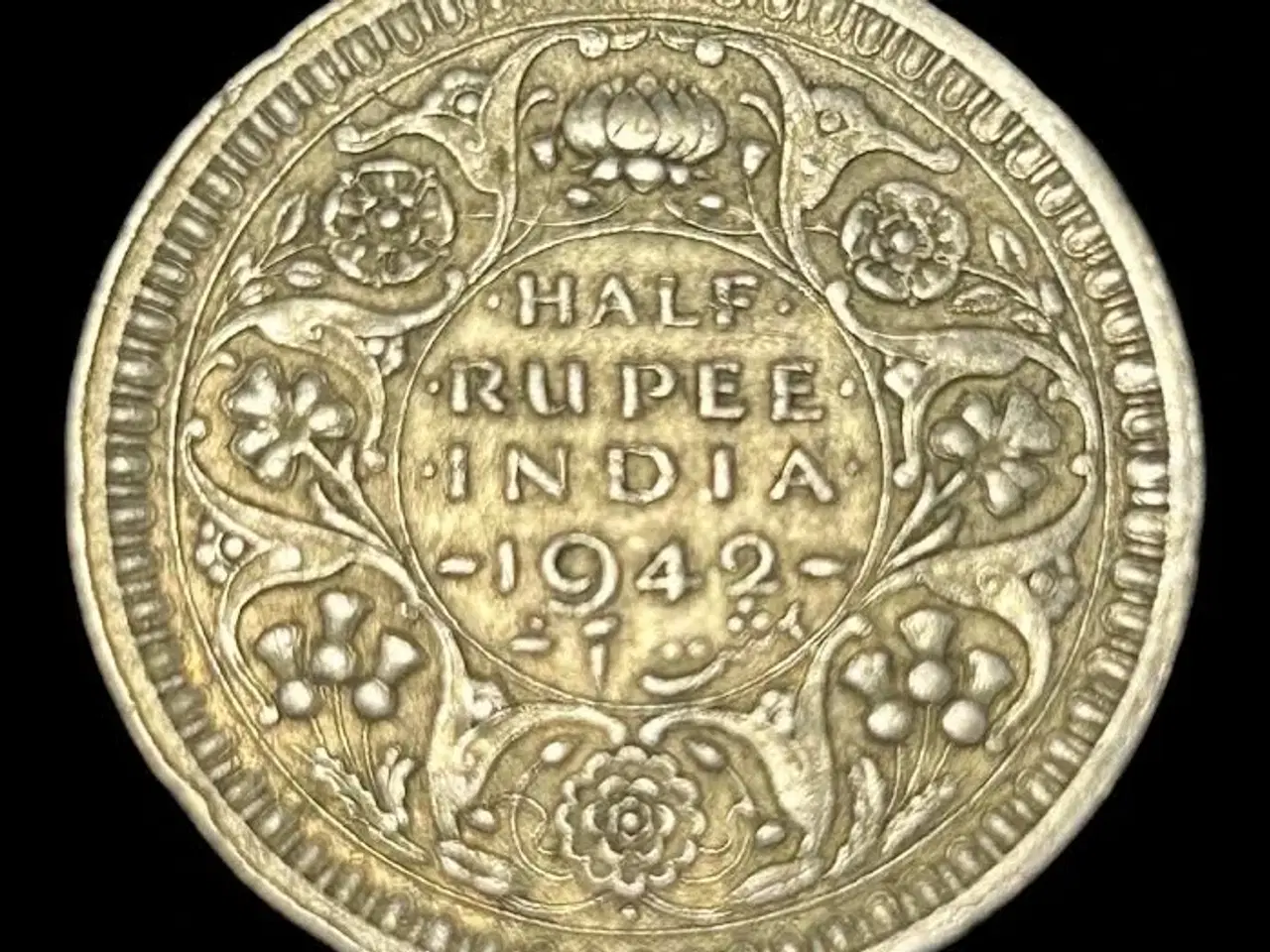 Billede 1 - 1/2 Rupee 1942