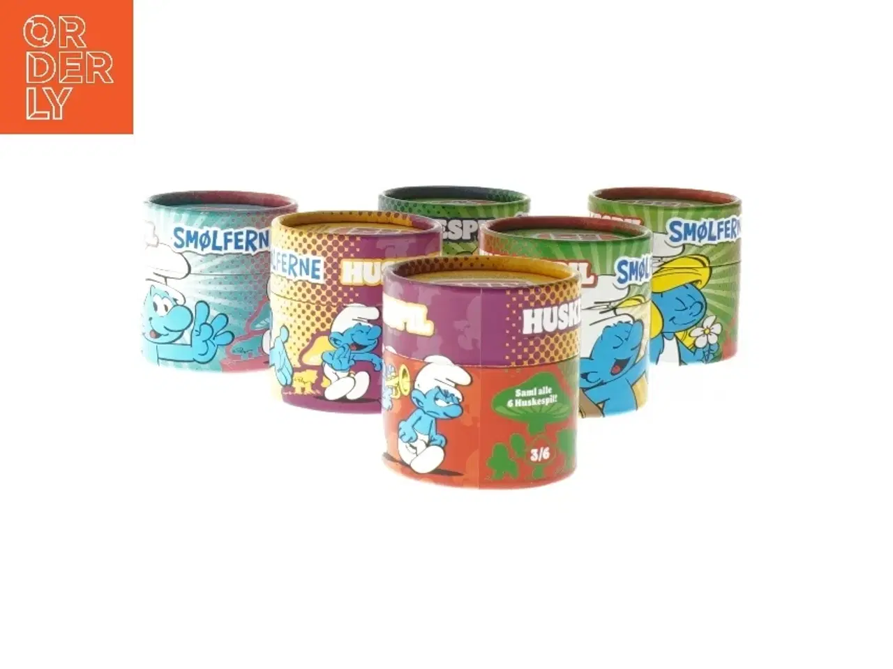 Billede 1 - Smølf-verden huskespil fra Burger King (str. 6 stk 6x6 cm)