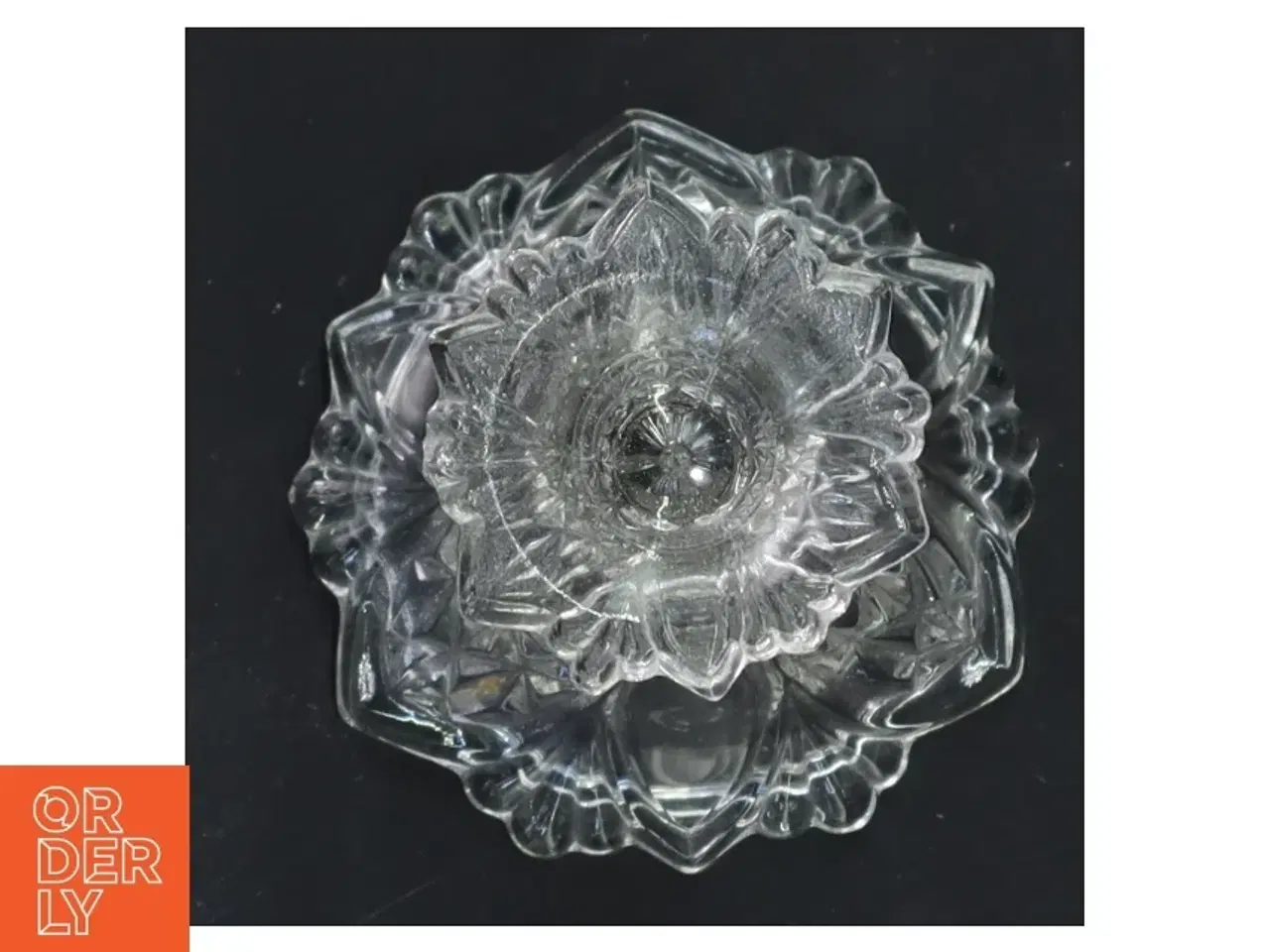 Billede 2 - Lysestage glas (str. 17 cm)