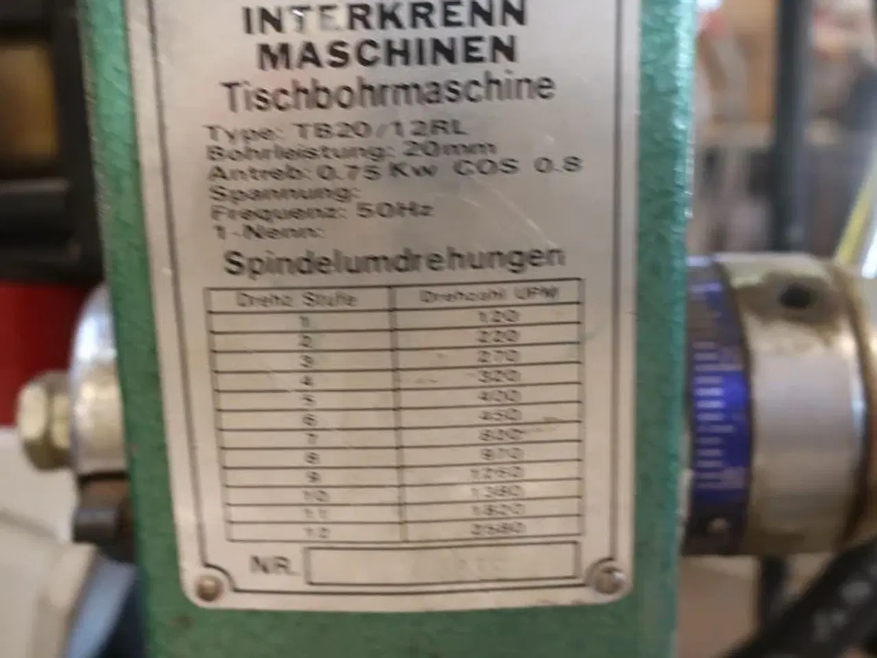 Billede 3 - Søjleboremaskine INTERKRENN TB20