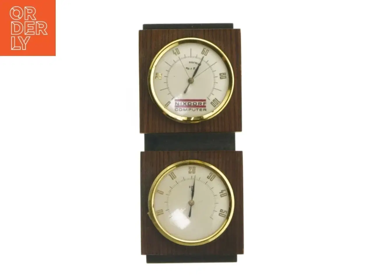 Billede 1 - Nixdorf termometer og hygrometer fra Nixdorf (str. 19x8 cm)