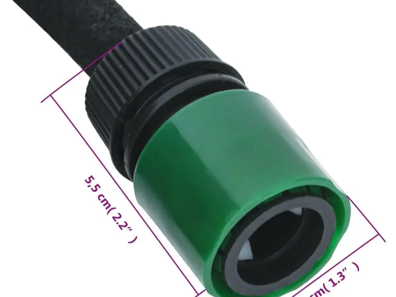 Billede 6 - Siveslange 0,6" 100 m gummi sort
