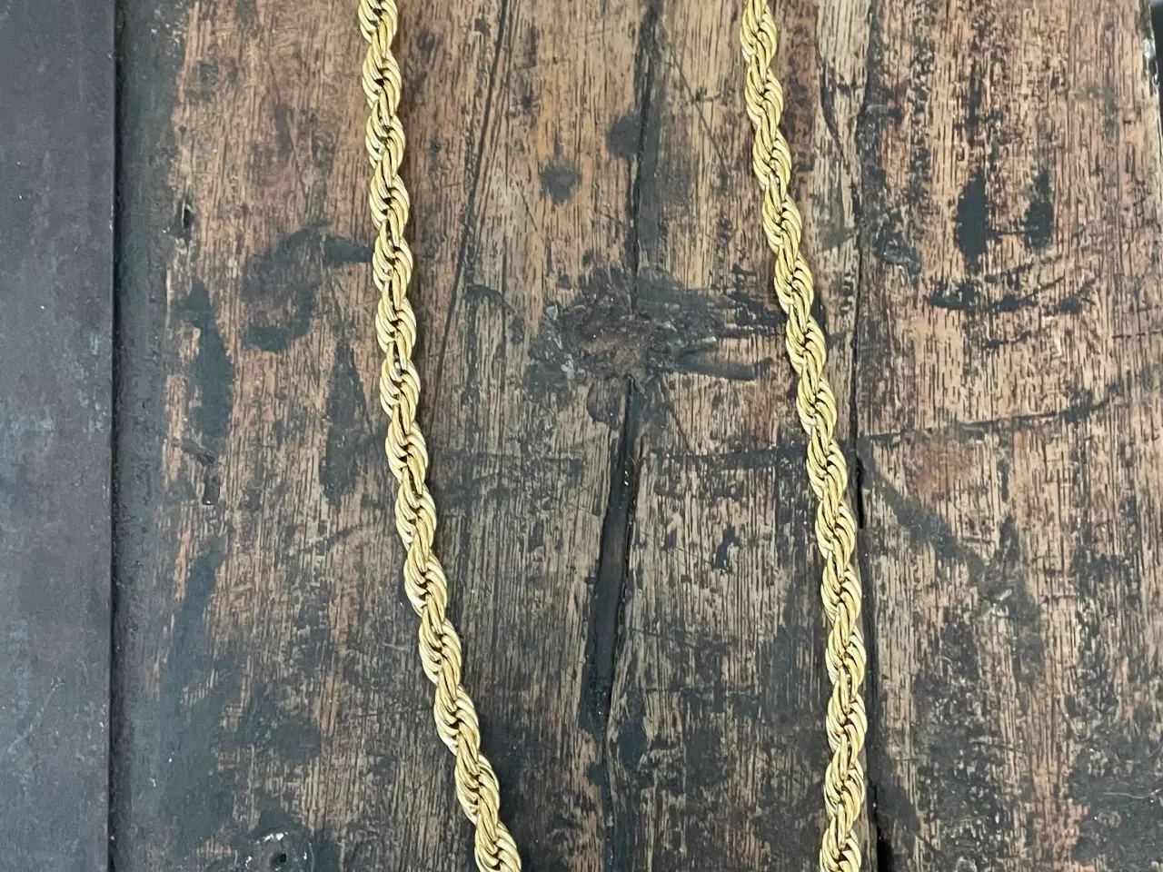 Billede 2 - 5mm 14kt goldfilled rope chain