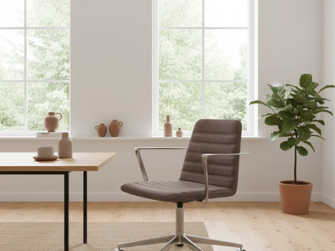 Billede 2 - Paustian | Spinal Chair 44 m. Hjul (Brun)