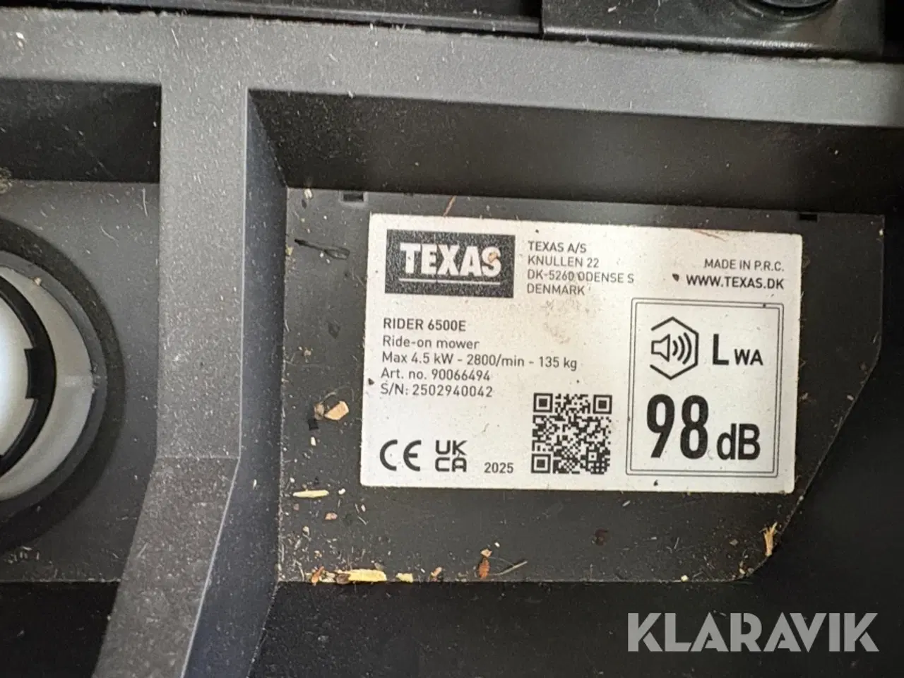 Billede 5 - Græsslåmaskine Texas Rider 6500E