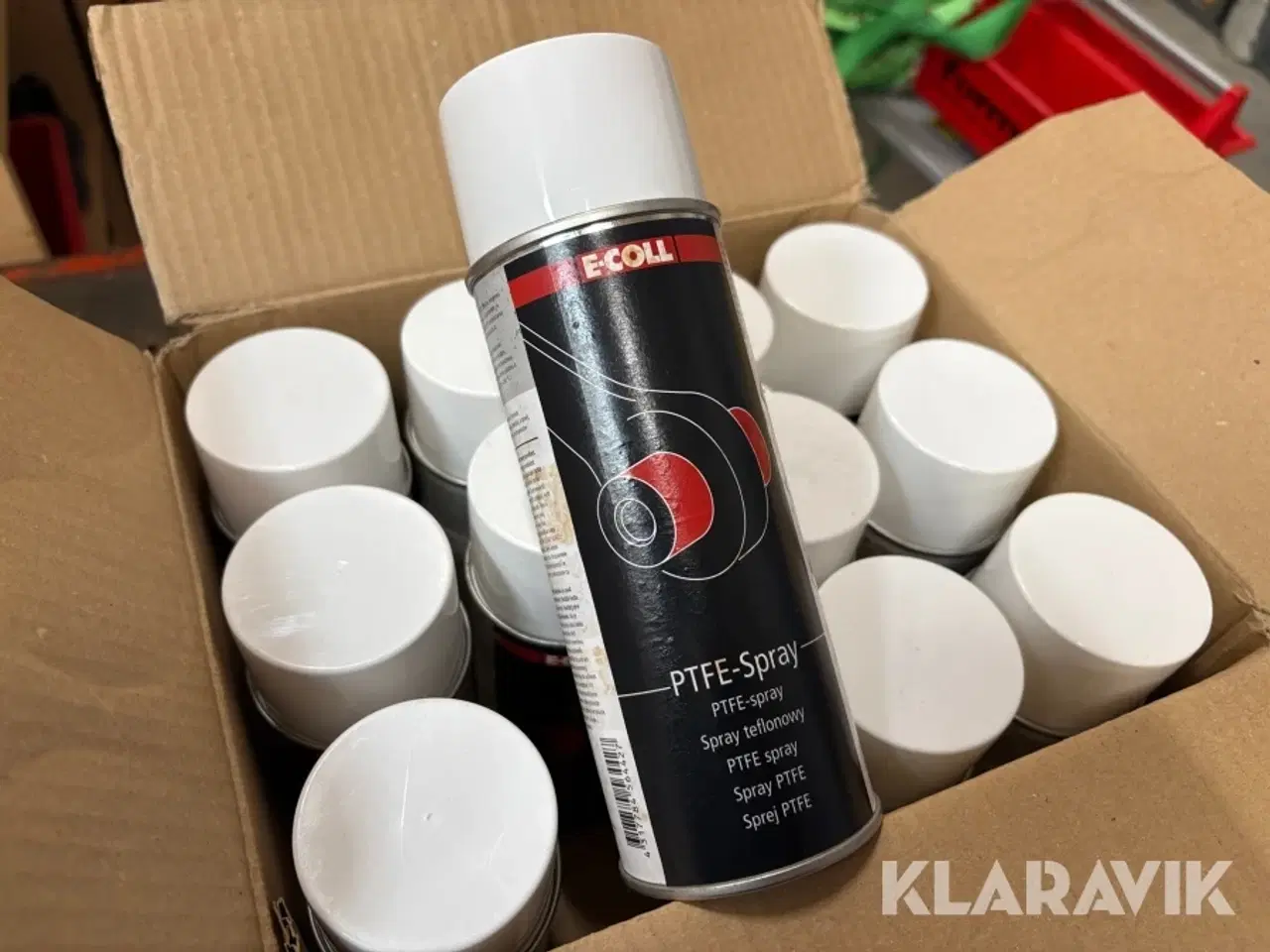 Billede 1 - PTFE-sprey E-COLL - Smører- og glide middel - 12 styks