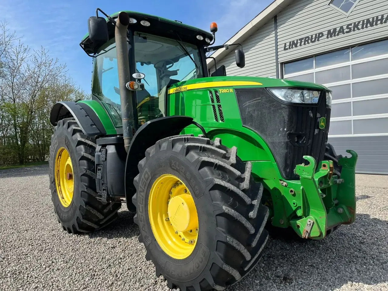 Billede 22 - John Deere 7280R Med næsten nye dæk på og frontlift.