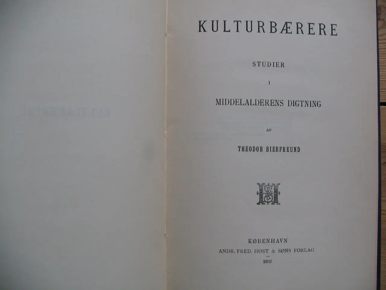 Billede 2 - Theodor Bierfreund (1855-1906). Kulturbærere, 1892