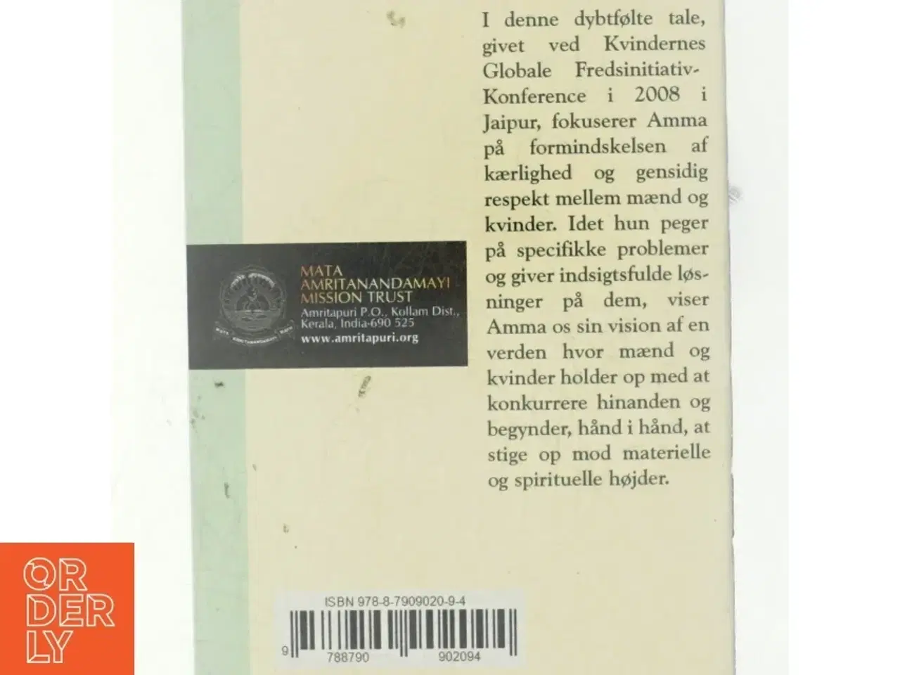 Billede 3 - Kvinders uendelige potentiale : en tale holdt af Sri Mata Amritanandamayi Devi : holdt ved 2008-topmødet for Kvindernes Globale Fredsinitiativ: &