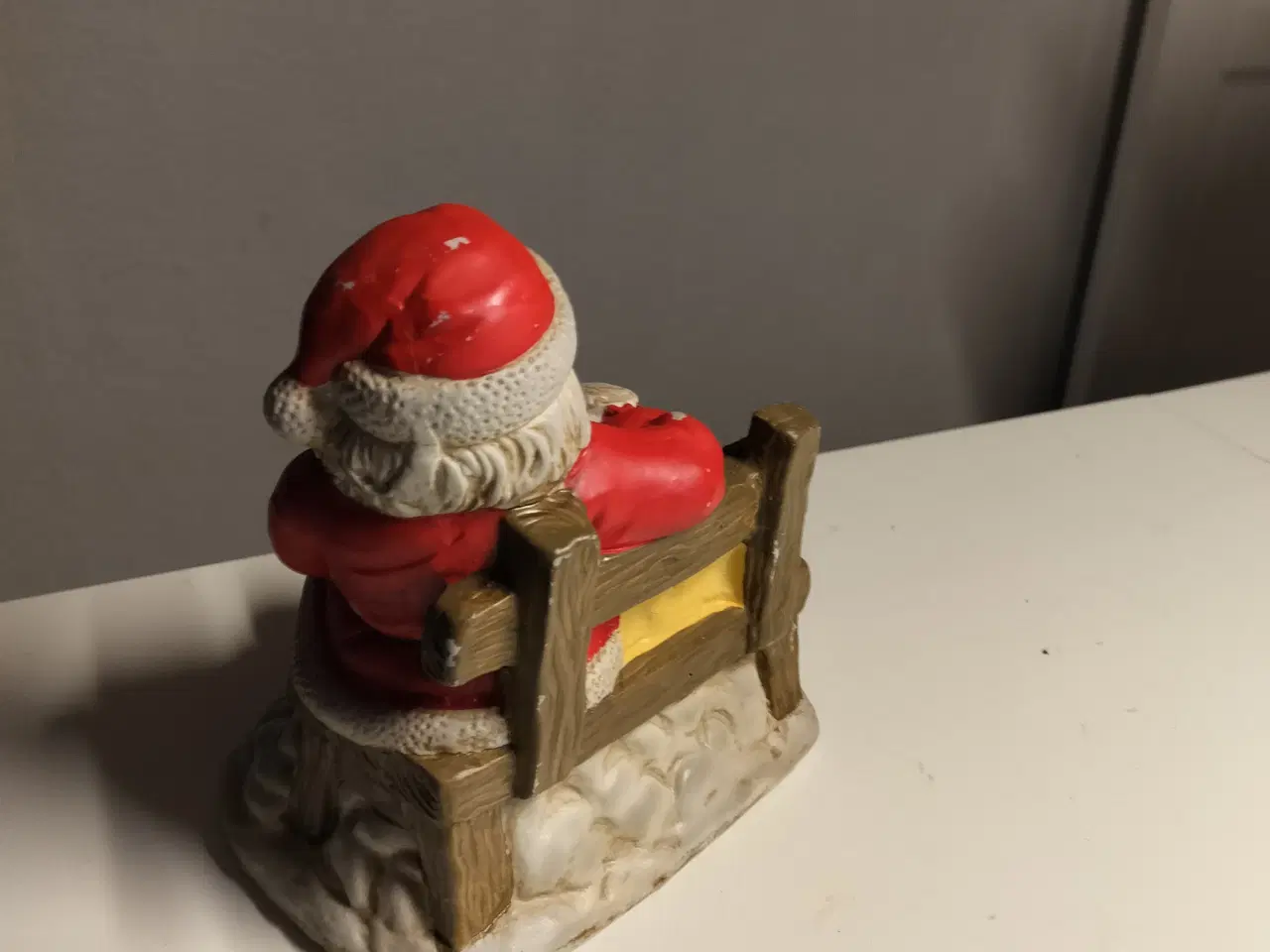 Billede 3 - Gammelt julepynt Stor fyrfadsstage med julemand