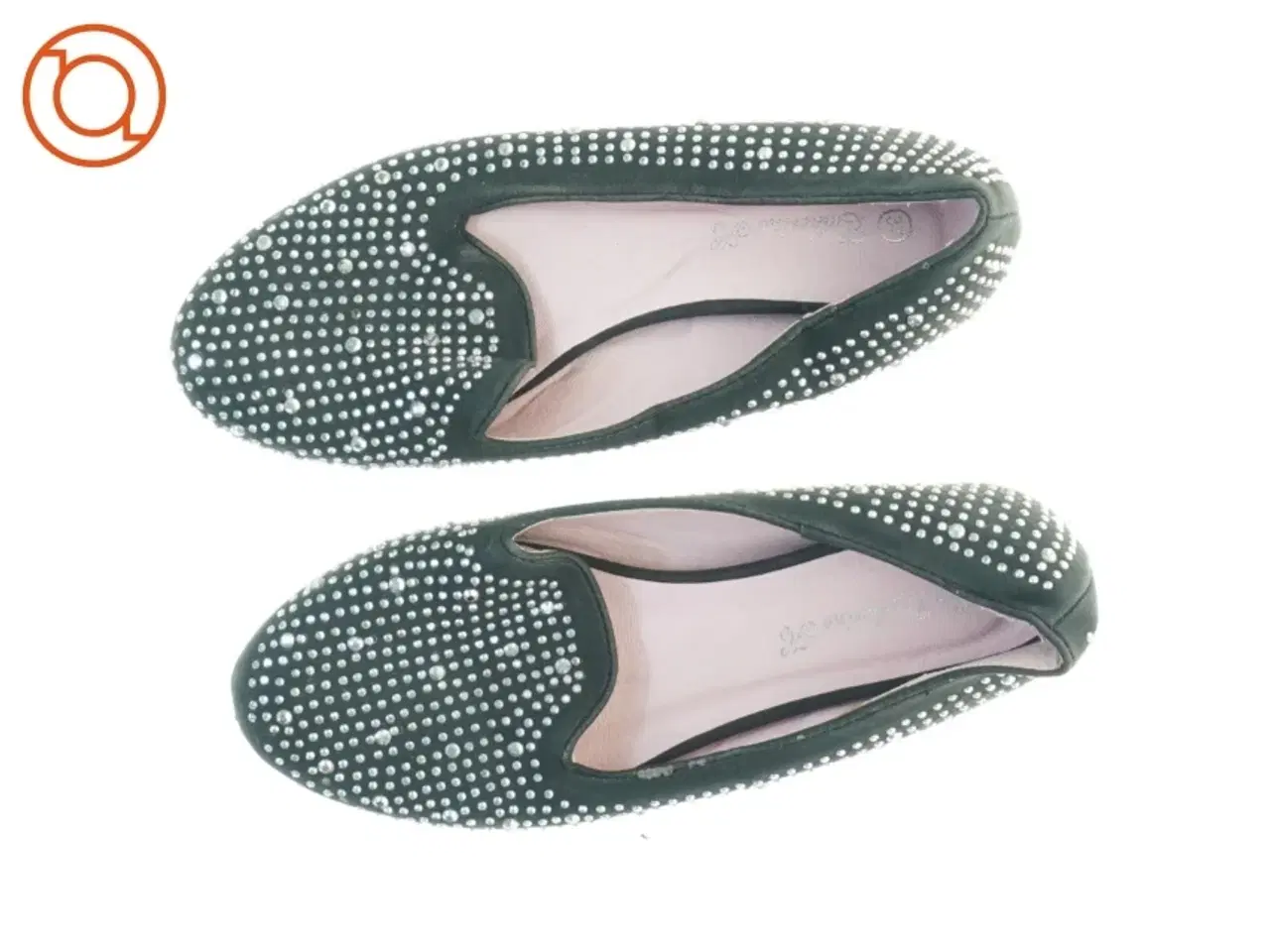 Billede 5 - Sorte flade sko med nitter (str. 37)