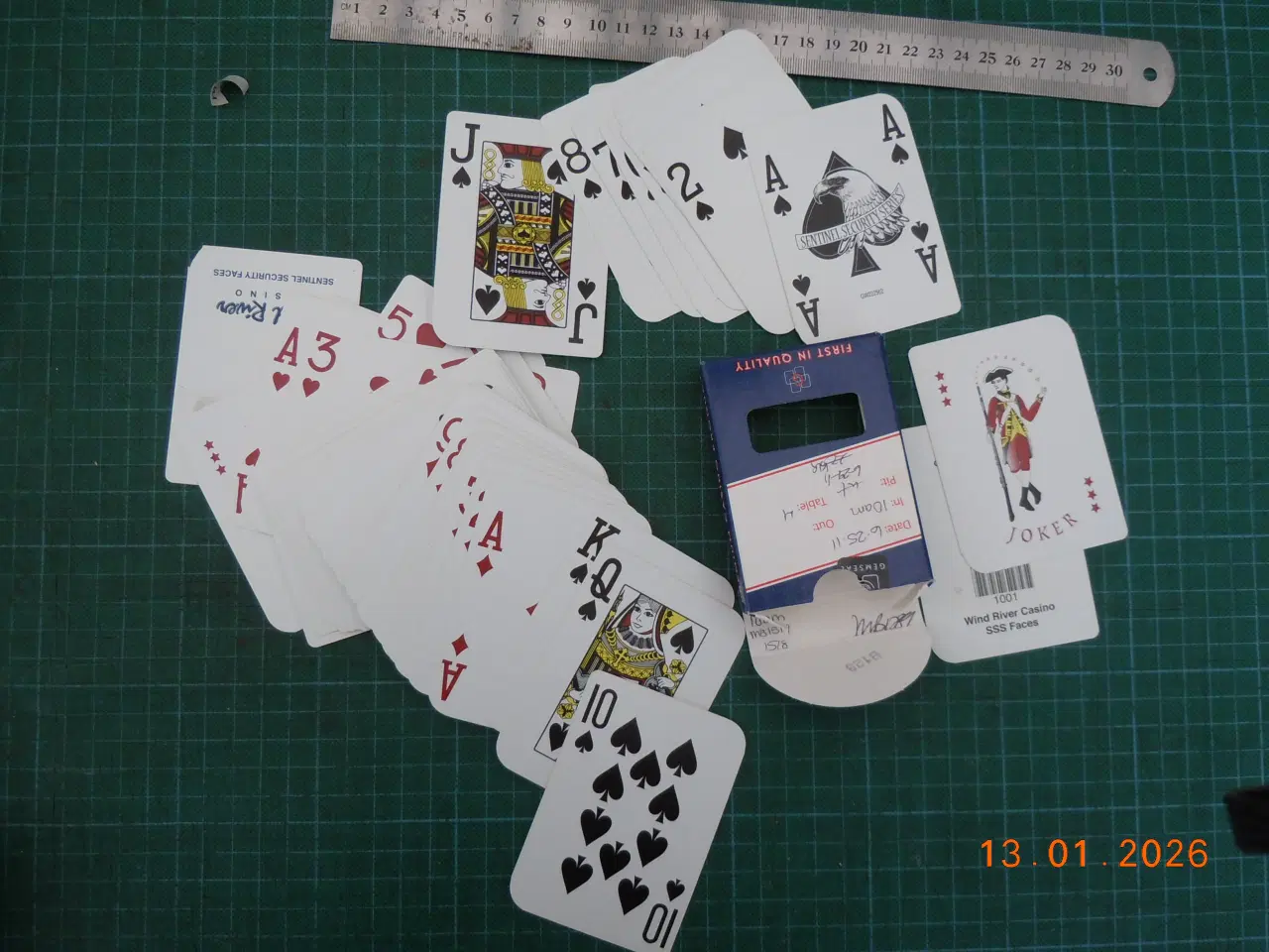 Billede 3 - Spillekort fra Wind river Casino Wyoming.