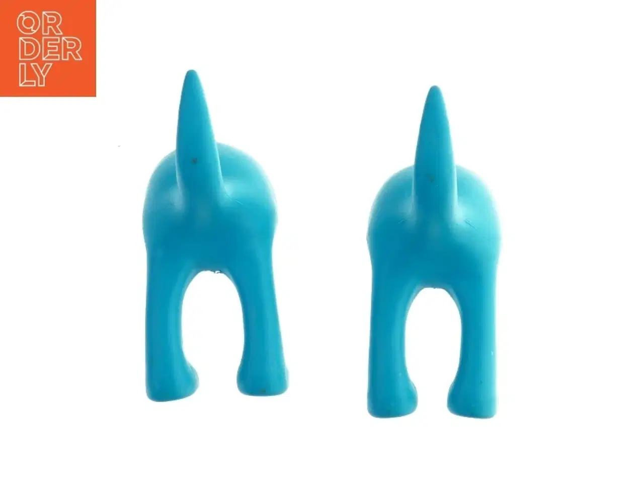 Billede 4 - Blå vægkroge formet som hunde fra IKEA (str. 9 cm. 2 styk)