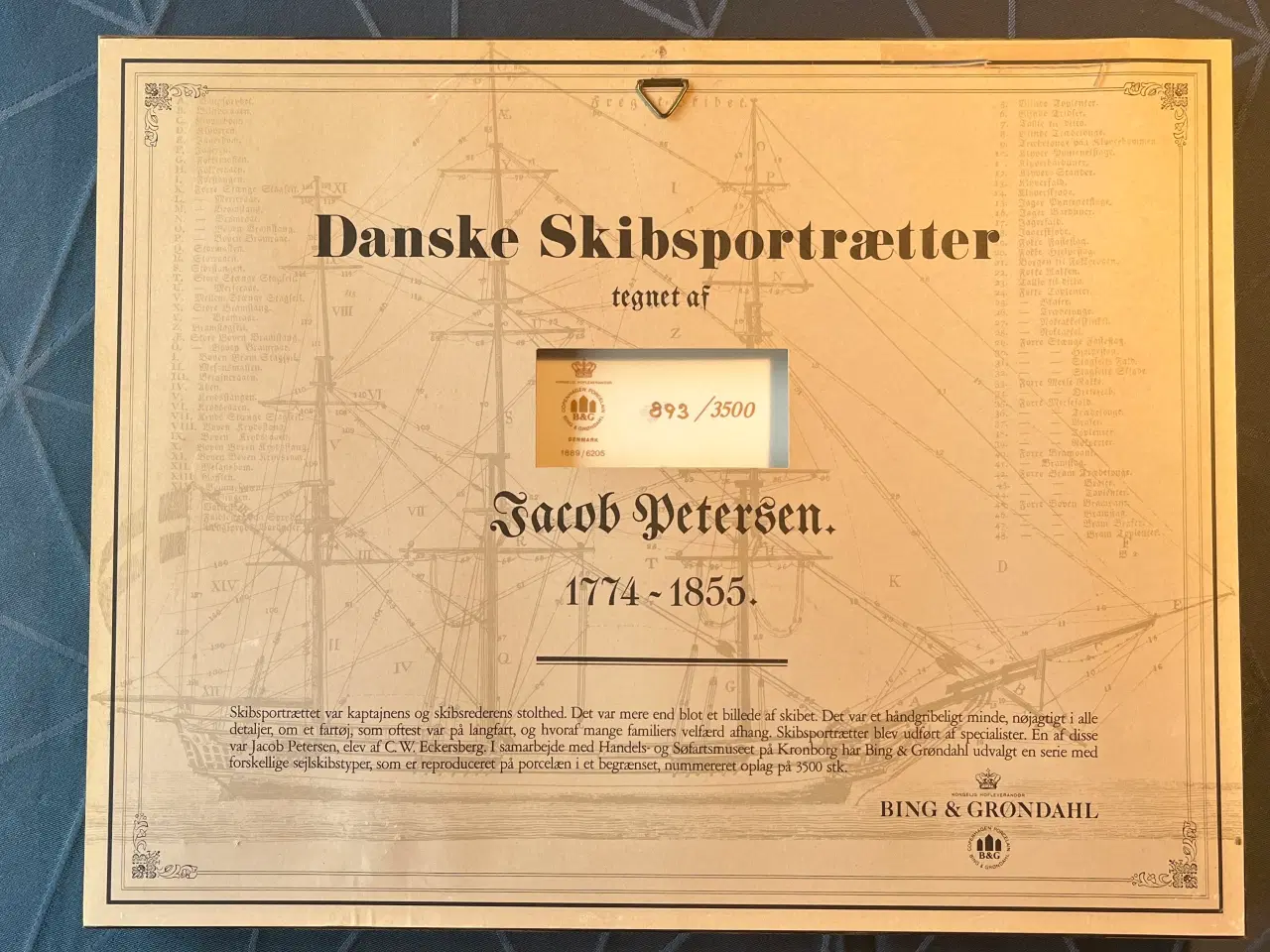 Billede 2 - Bing & Grøndahl Danske Skibsportræt