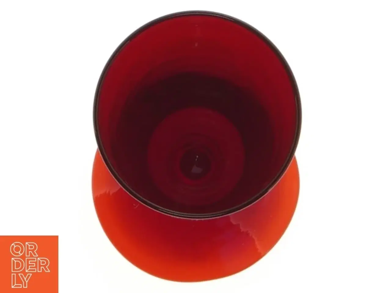Billede 6 - Rødt champagne glas (str. 18 cm)