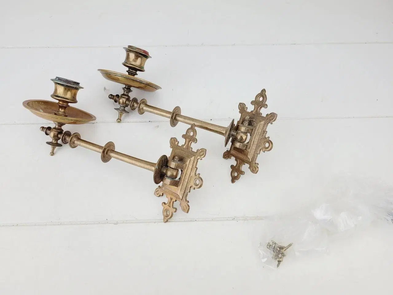 Billede 2 - ⭐️- 2 stk Kobber Candleholder / Vægstager