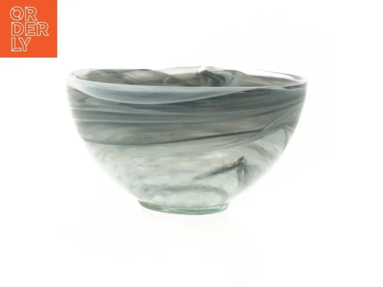 Billede 1 - Dekorativ glasskål (str. Ø 16 cm)