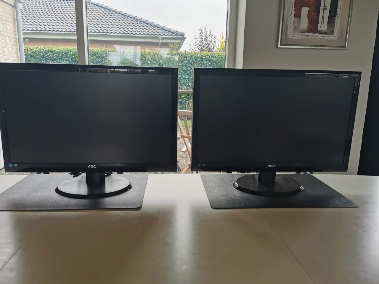 Billede 1 - AOC PC skærme 24" - 2 stk.