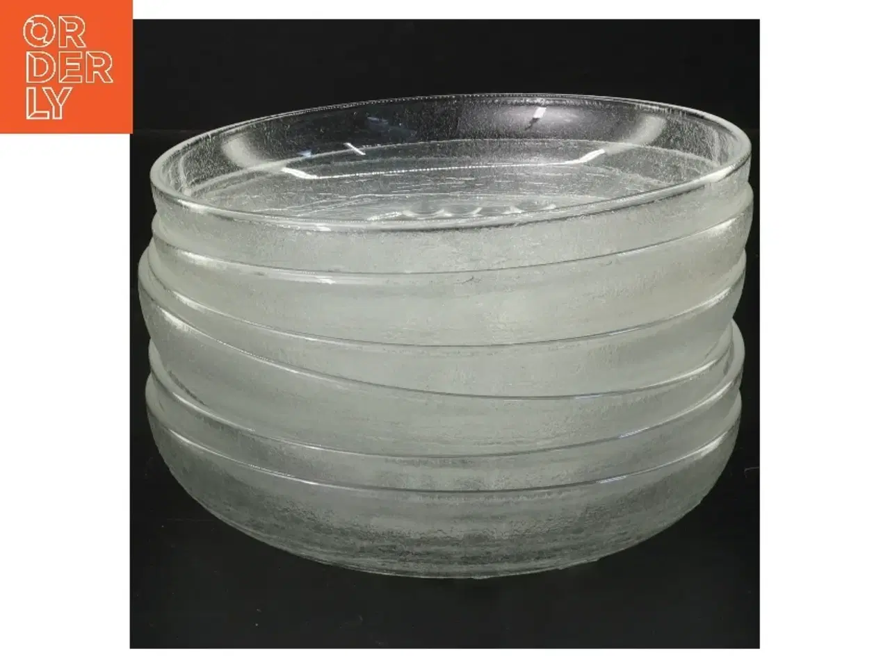 Billede 2 - Sæt med 6 glasfade (str. 6 stk Ø 15,5 cm)