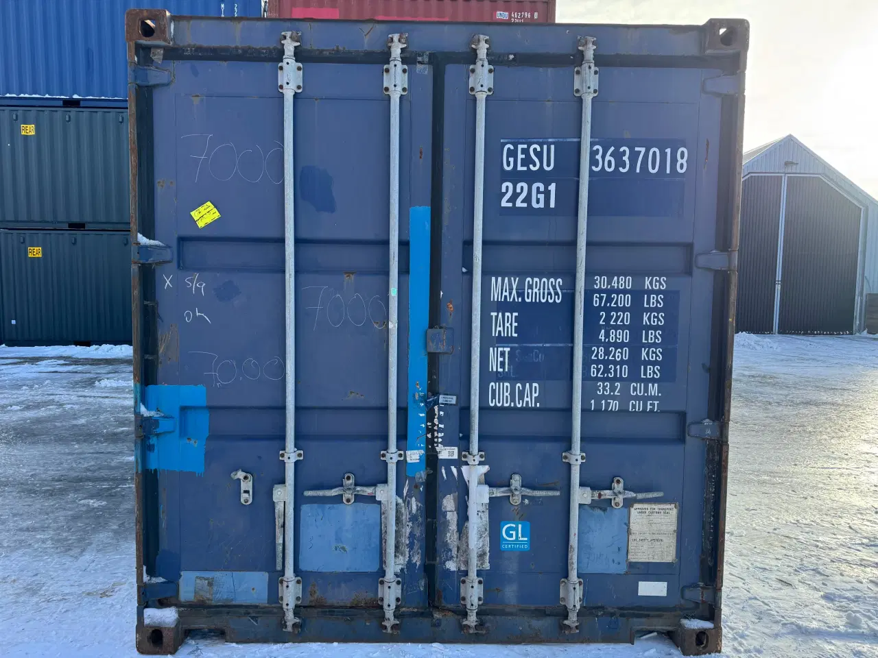 Billede 1 - 20 fods Container- ID: GESU 363701-8