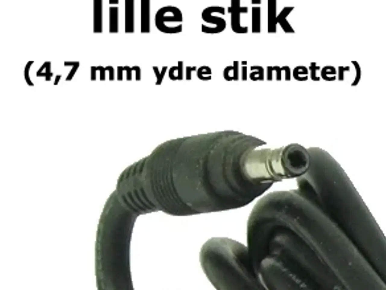 Billede 1 - HP Compaq 90W 19V 4.74A strømforsyning med 4.8mm x 1.8mm Lille stik - Kompatibel