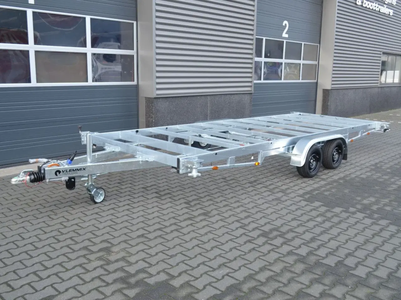 Billede 1 - Vlemmix containertrailer 10 fod - 2 X 1800 kg