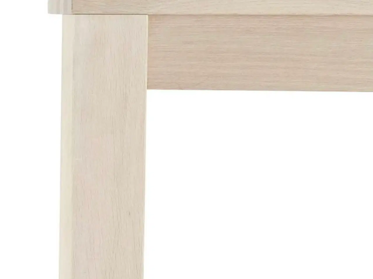 Billede 4 - Spisebord i sæbebehandlet egetræ med tillægsplader