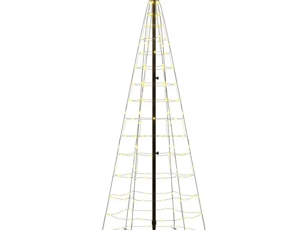 Billede 4 - LED-juletræ med spyd 220 LED'er 180 cm varmt hvidt lys
