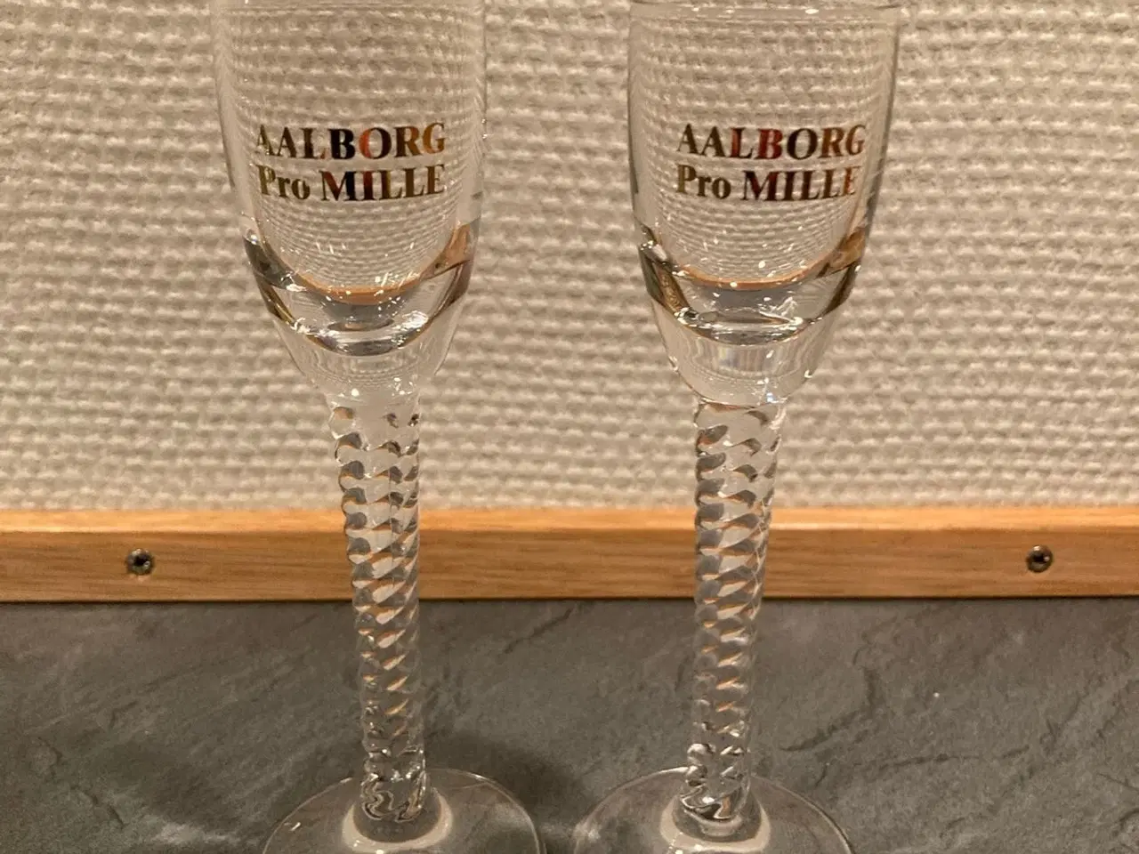 Billede 1 - Aalborg Akvavit Snapseglas Pro Mille