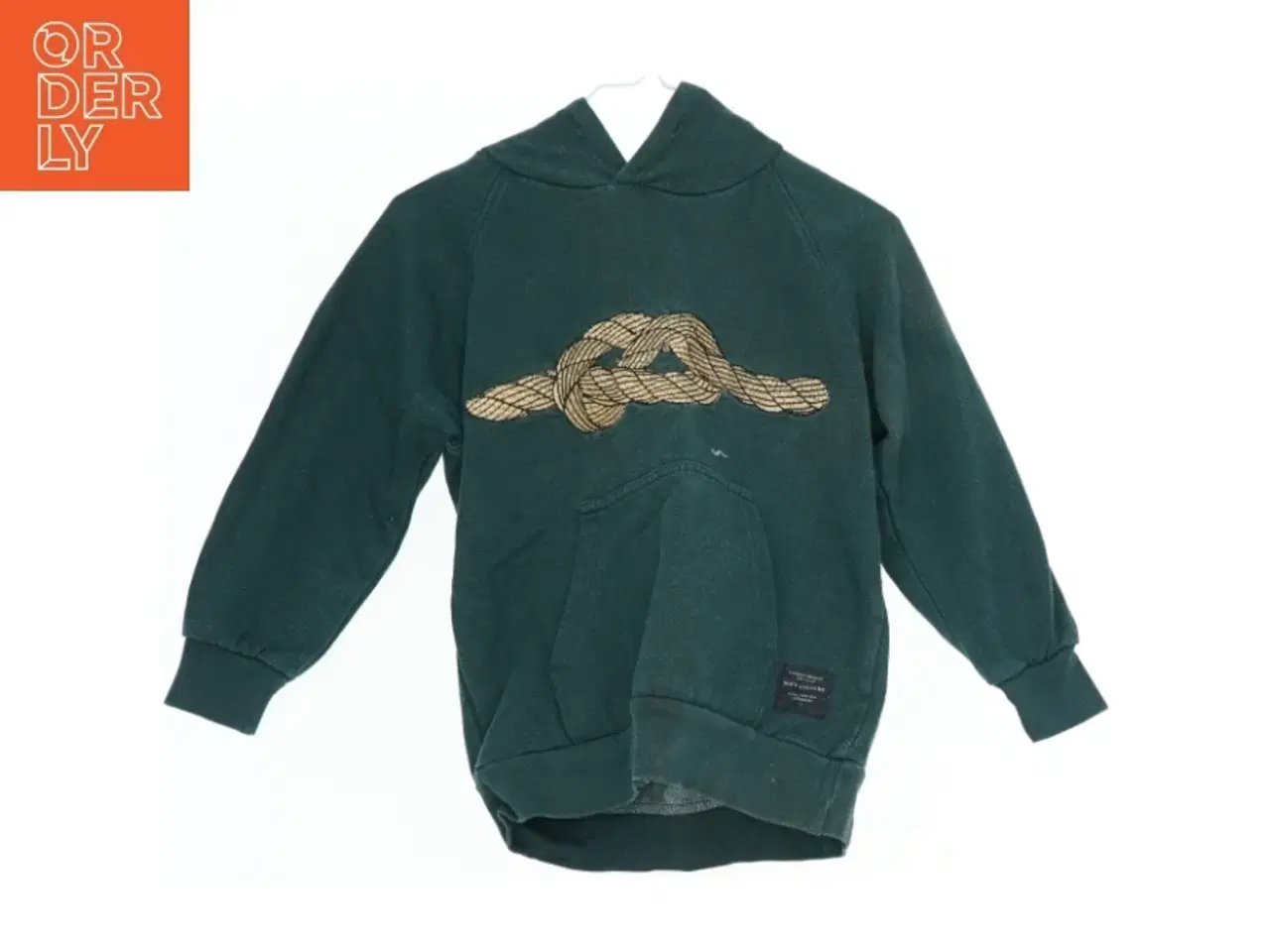 Billede 1 - Mørkegrøn hættetrøje med knudemotiv fra Soft Gallery  (str. 110)