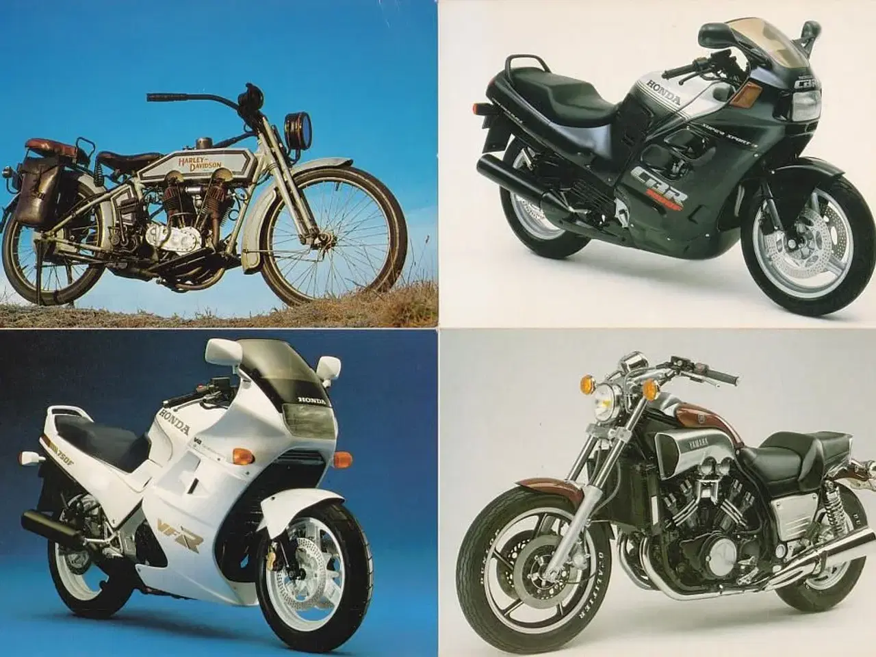 Billede 3 - Postkort Motorcykelmotiver.