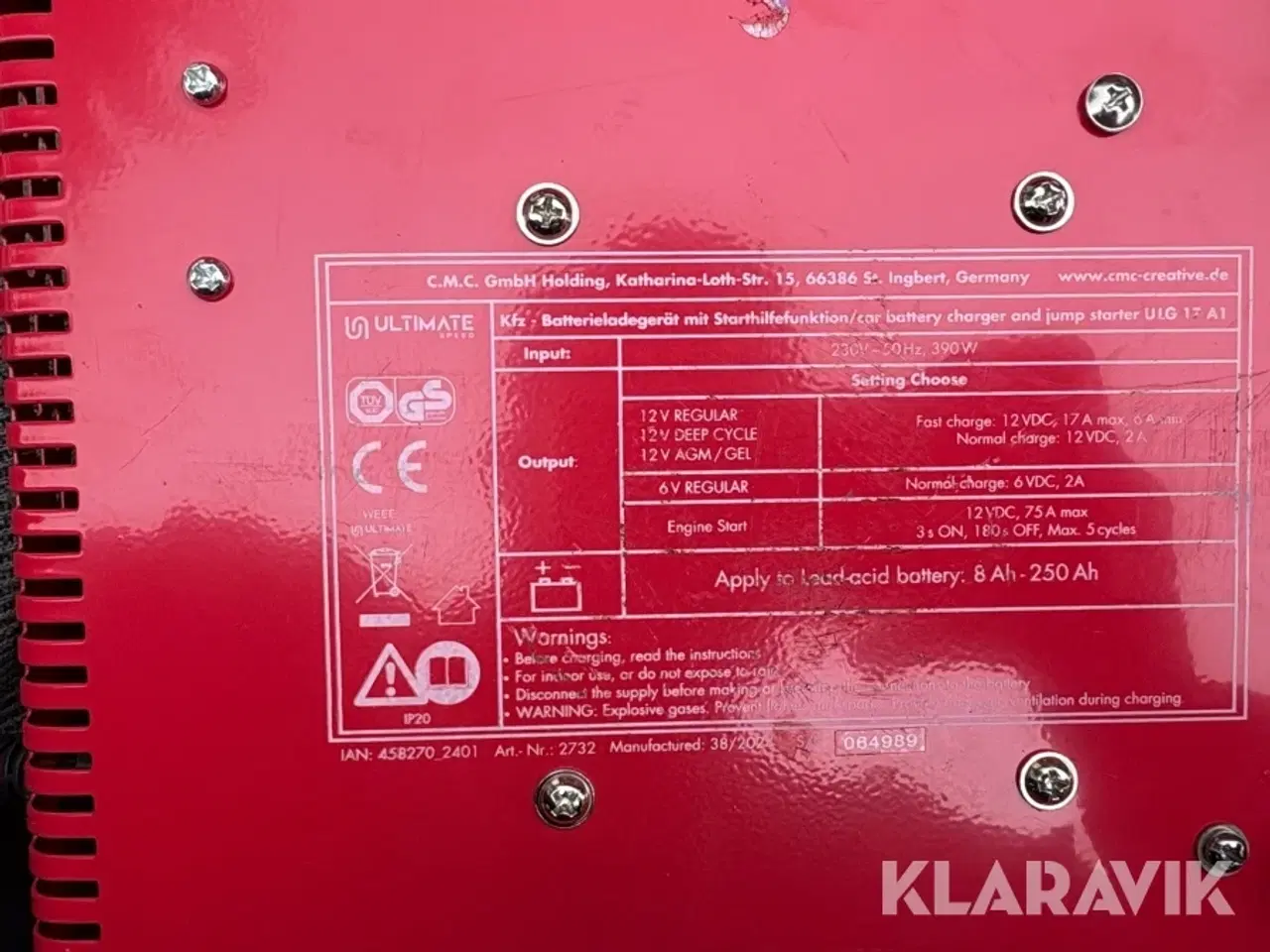 Billede 10 - Bilbatteriopladere 3 styk + startkabler
