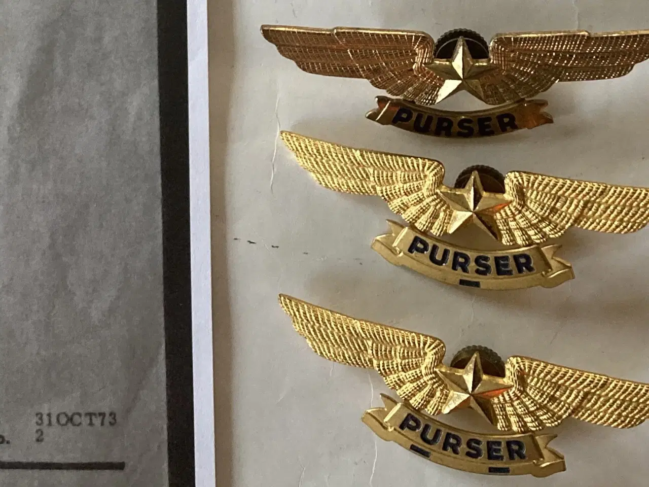 Billede 6 - 22 forskellige uniforms emblem Flyselskab SAS