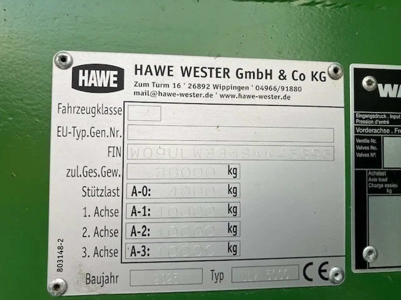 Billede 2 - Hawe Ulw 5000 sneglevogn