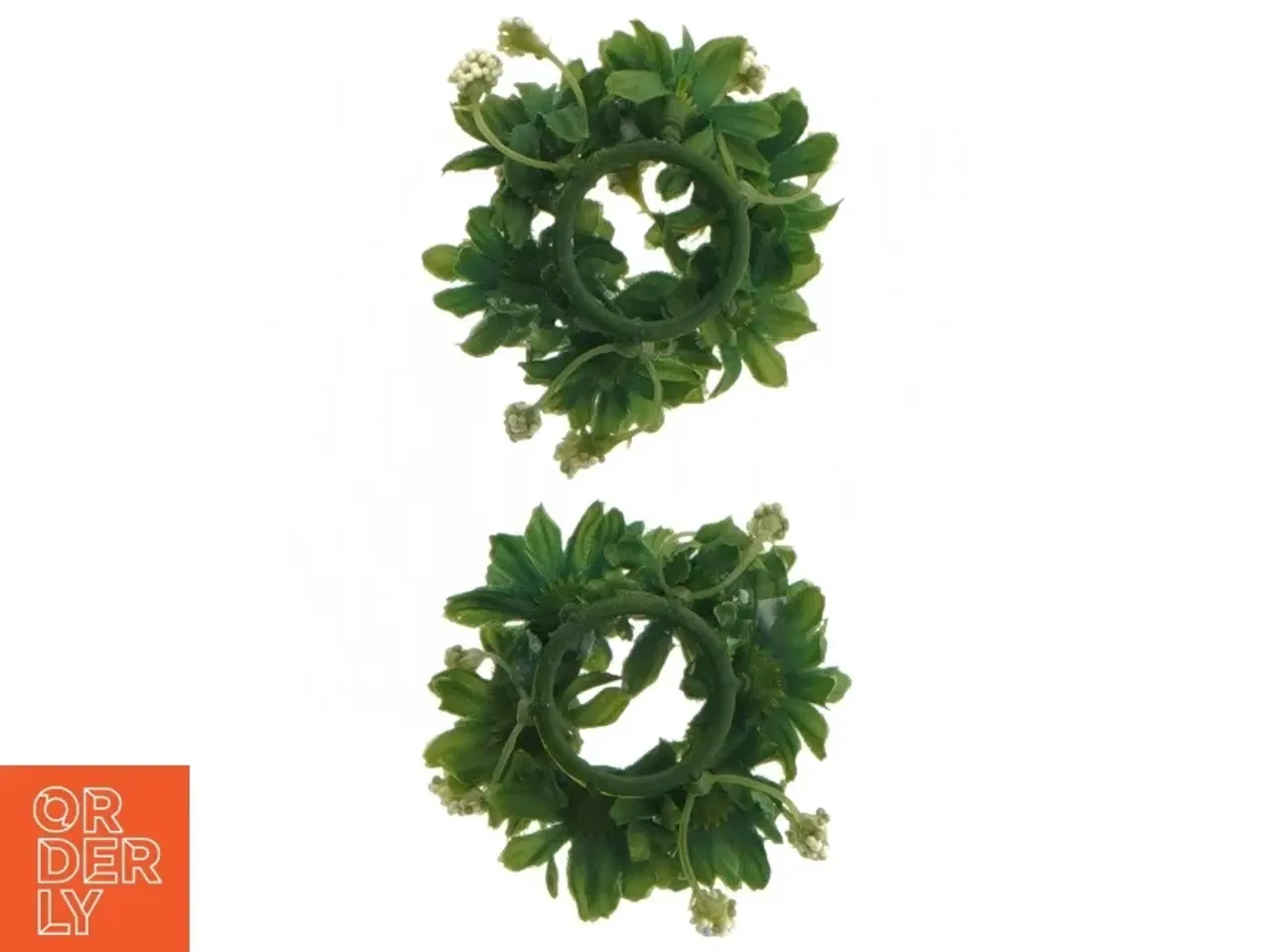Billede 7 - Miniature grønne kranse (str. Ø 3 cm. 2 styk)