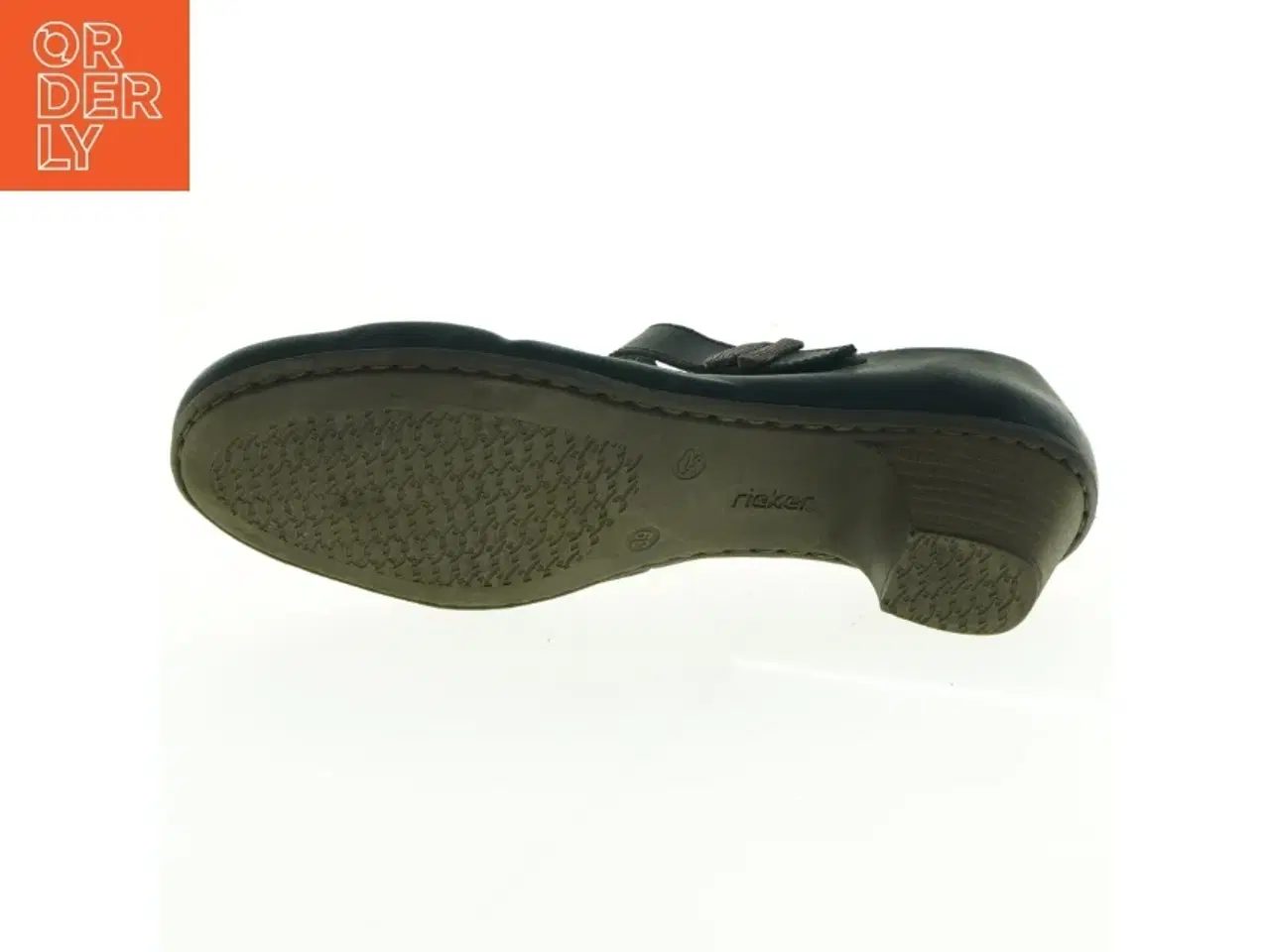 Billede 2 - Sorte damesko med hæl fra Rieker (str. 39)