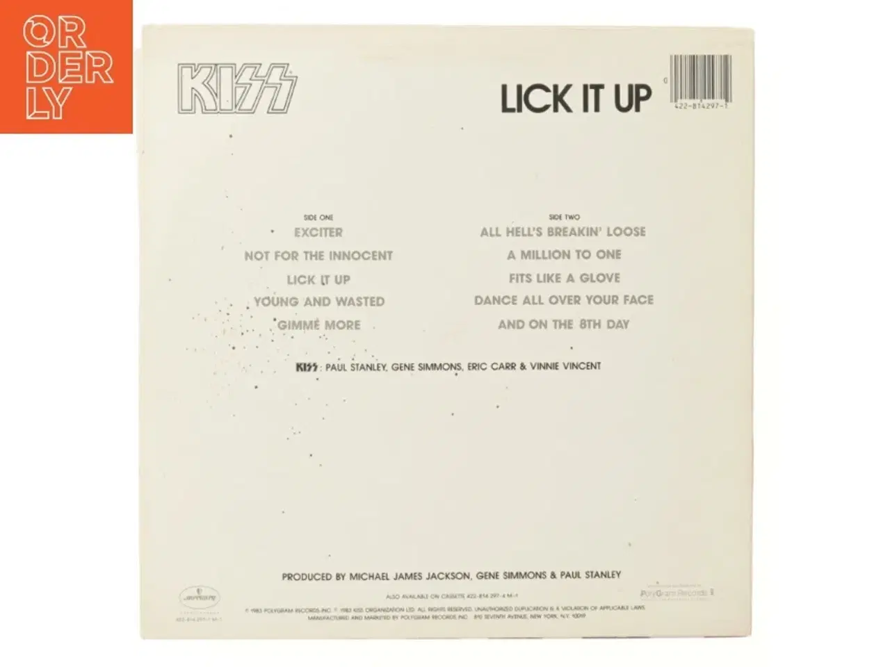 Billede 2 - KISS Lick It Up vinyl album fra KISS