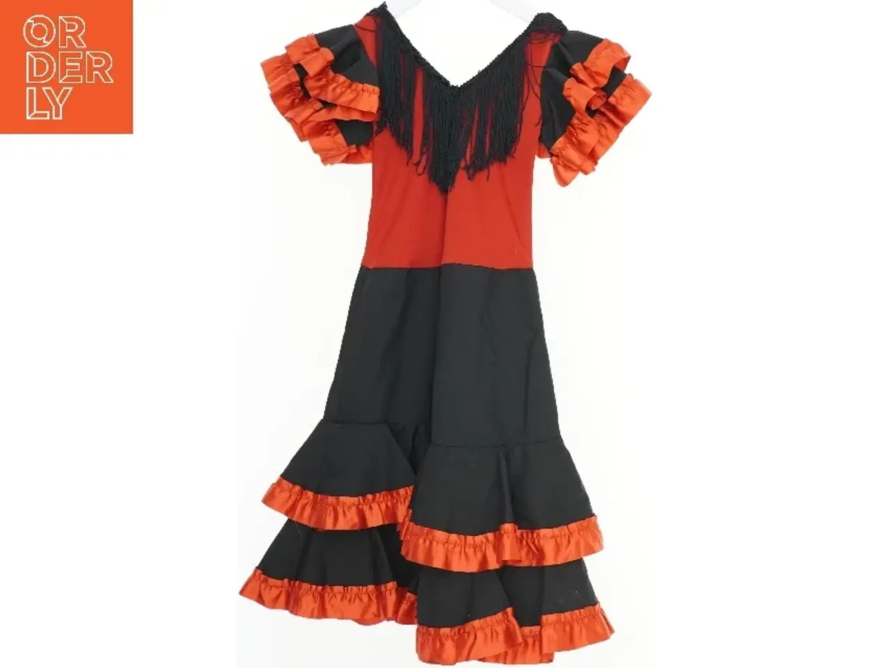 Billede 2 - Flamenco kjole (str. 116) udklædning