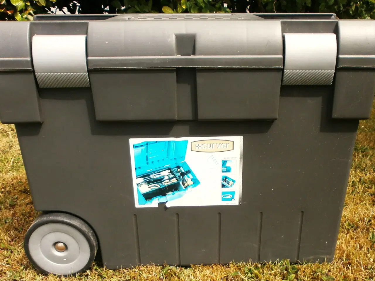 Billede 4 - CURVER Værktøjsvogn med Håndtag & Hjul, Grå