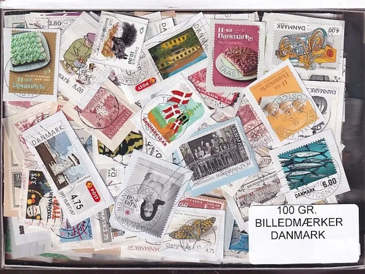 Billede 1 - Danmark 100 g. Billedmærker Enkeltklip - Ny varer hjemkommet 31 - 10 - 2024 - Flot Parti !!