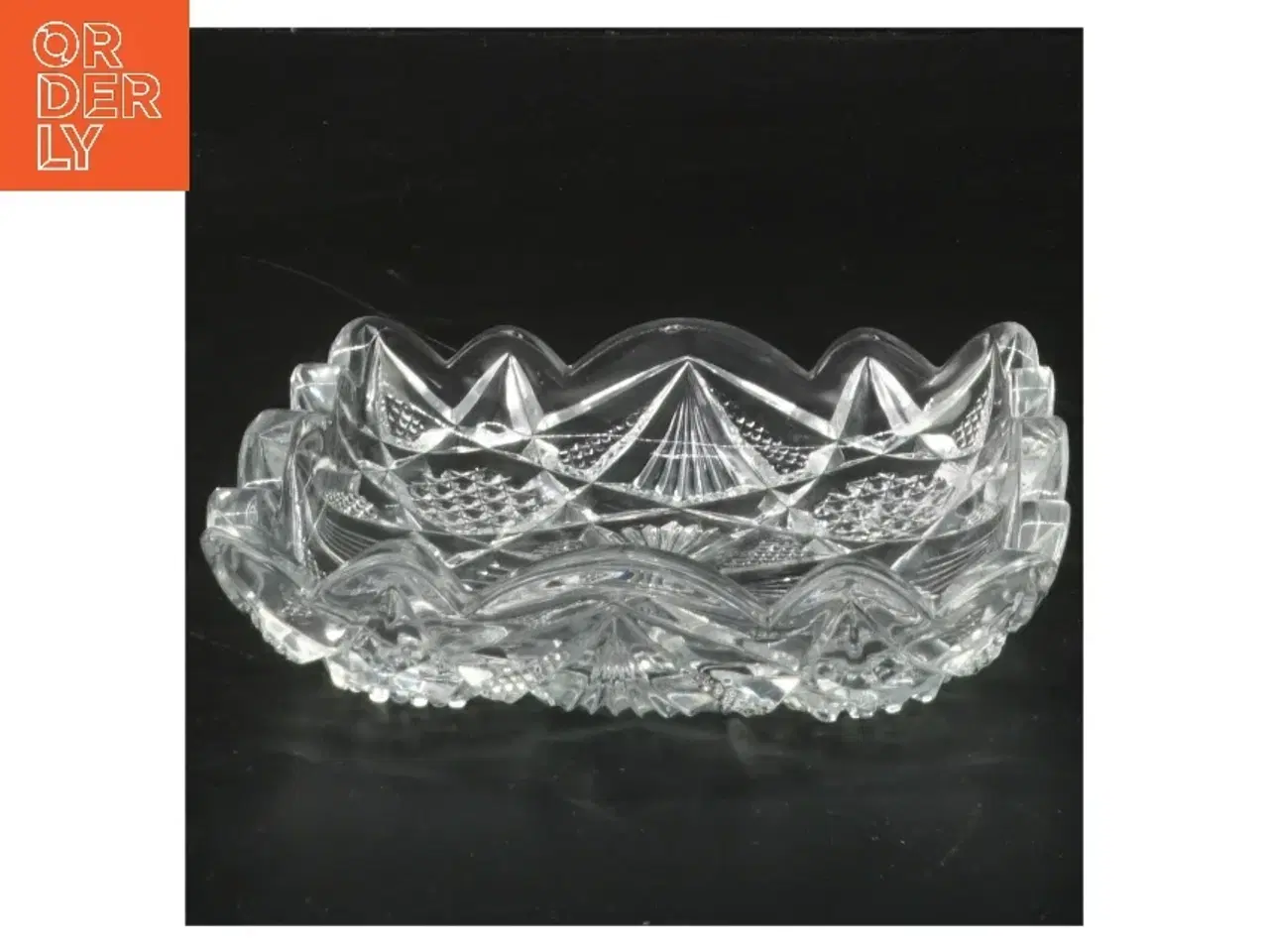 Billede 2 - Glasfad med mønster (str. 13x13 cm)