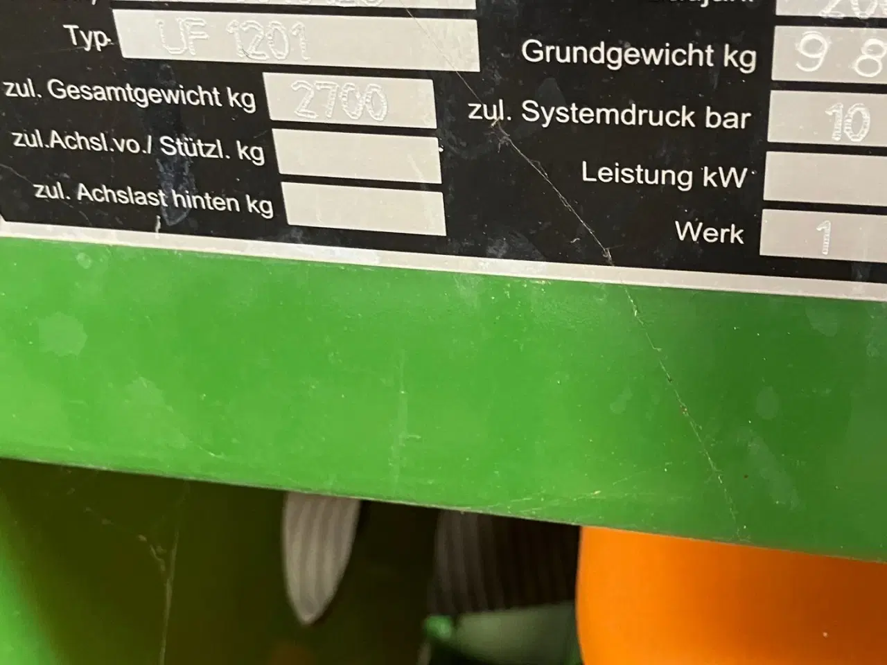 Billede 4 - Amazone UF 1201