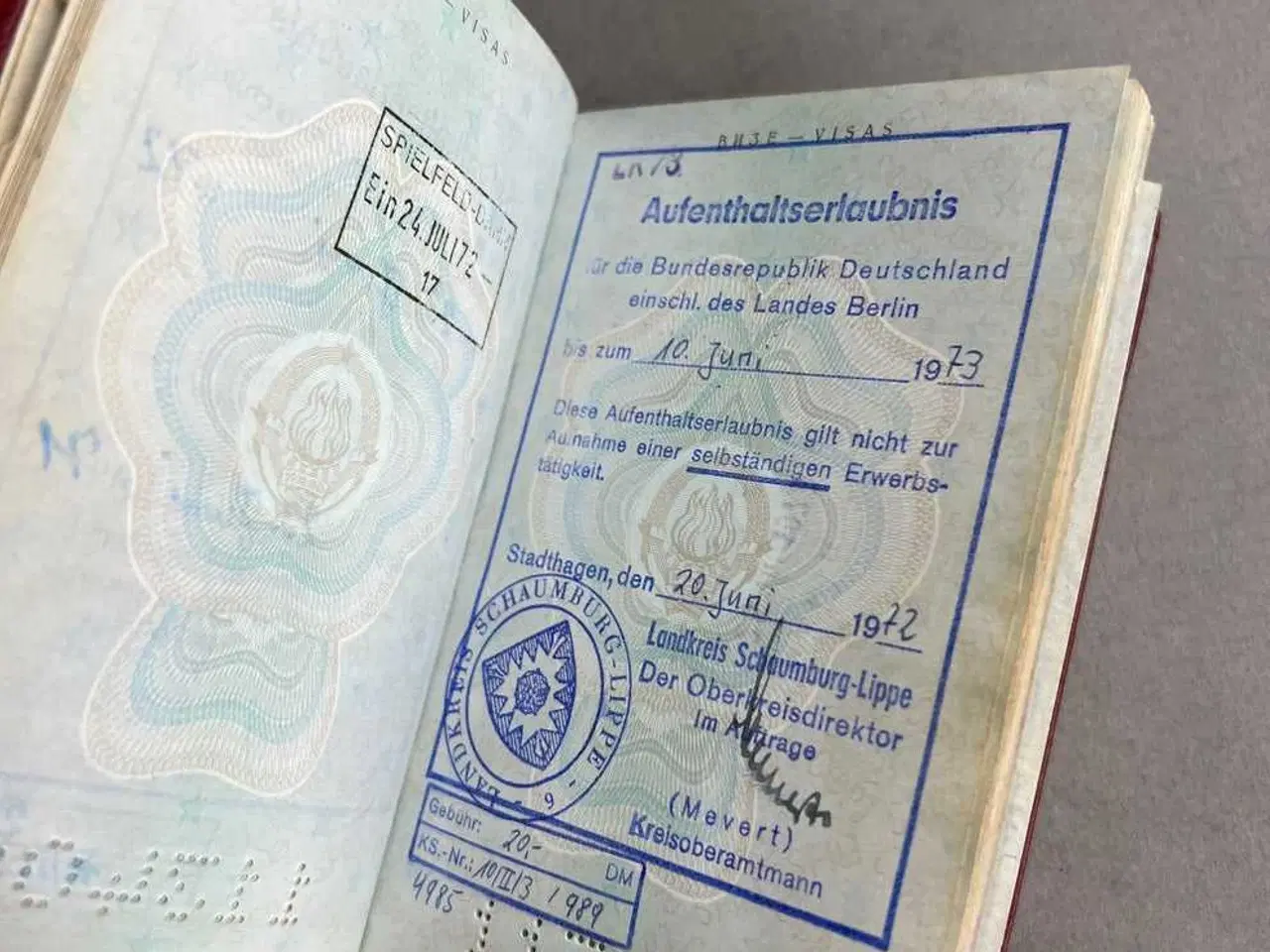 Billede 12 - Østtysk DDR Jugoslavisk Pas