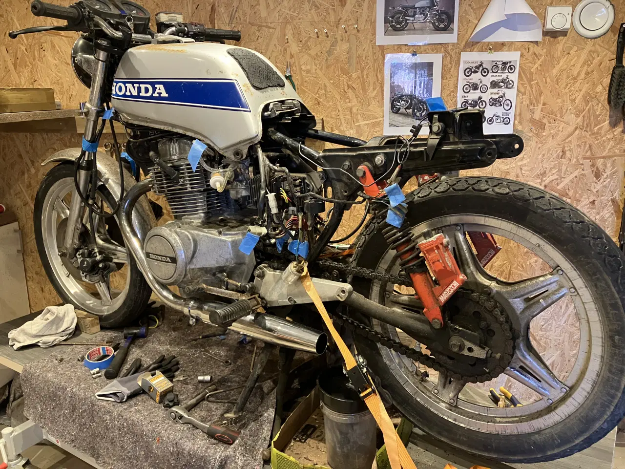 Billede 3 - Honda CB 400 1979 cafe racer projekt