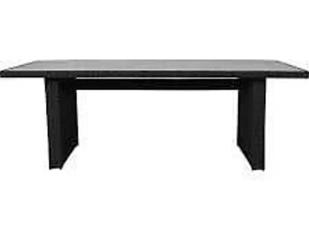 Billede 1 - Vila Tjørn havebord Rattann/nonwood 210x95 cm Askegrå