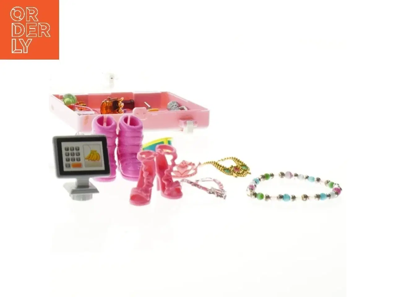 Billede 3 - Dukketilbehørssæt med opbevaringskasse (str. 11 cm)