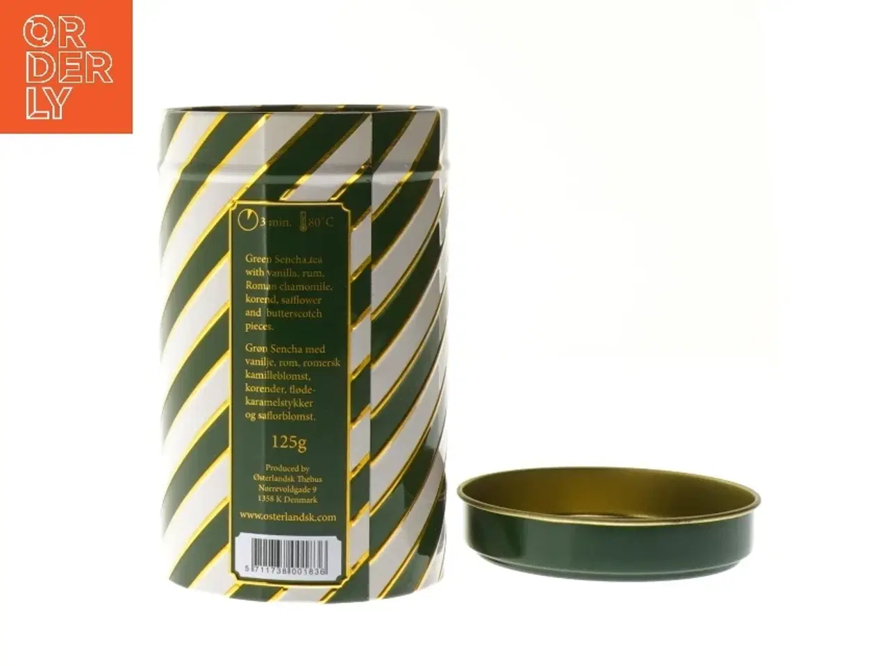 Billede 3 - Østerlandsk dåse julete grøn fra  Thehus (str. Ø 8,5 cm længde 14,5 cm)