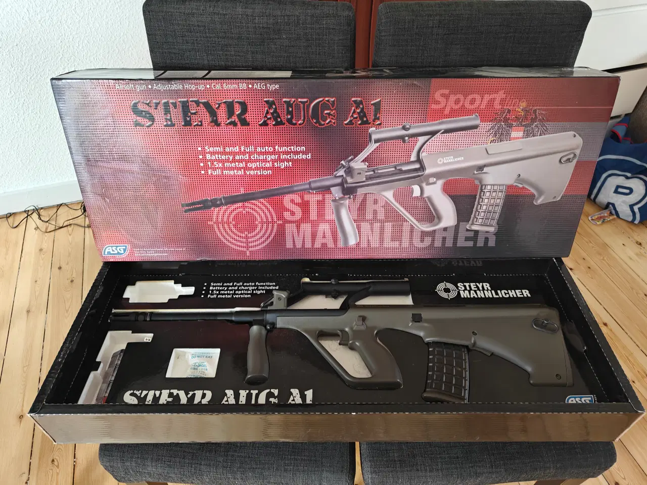 Billede 4 - Airsoft samling+ ammunitionskasse og kikkertsigte 